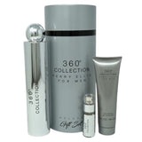 Perry Ellis 360 Collection Men Set 3pcs EDT 100ml/ Body Shower 90ml/ Mini 10ml