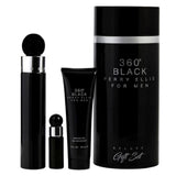 Perry Ellis 360 Noir Black Men Set 3pcs EDT 100ml/ Body Shower 90ml/ Mini 10ml