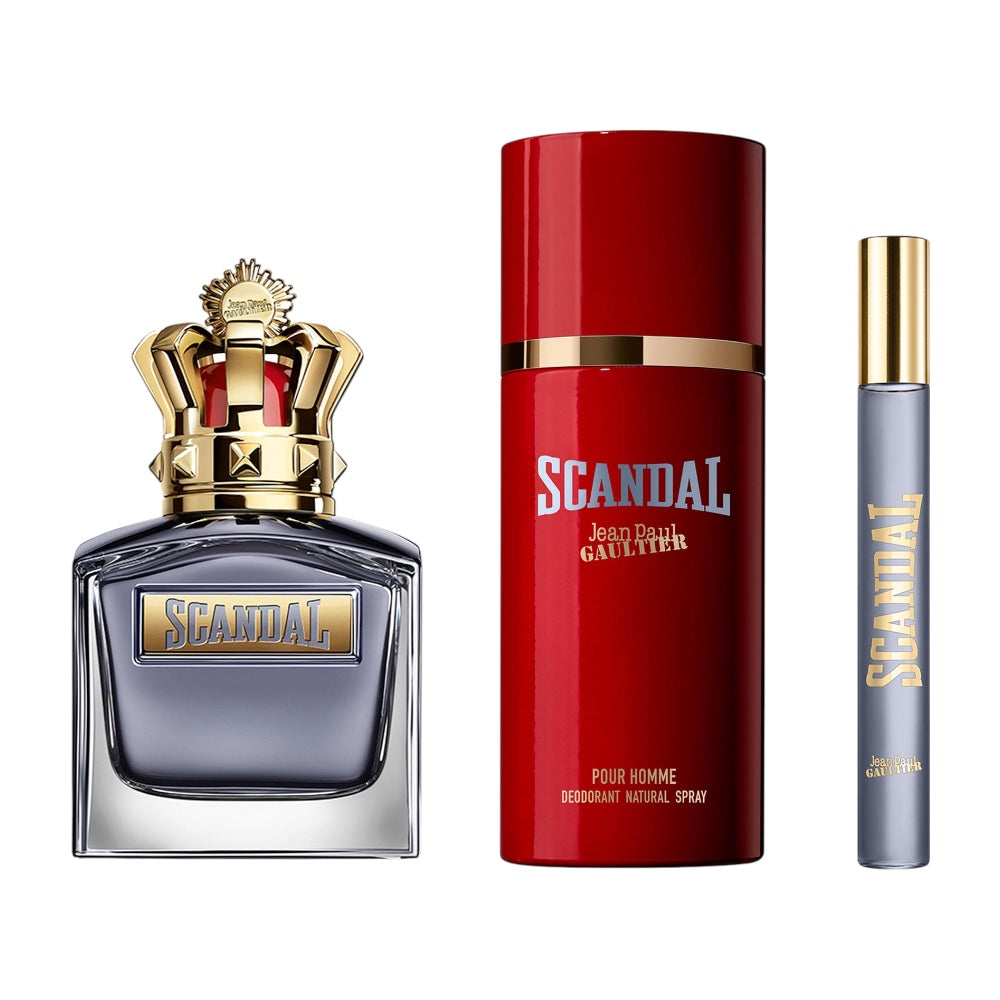 Jean Paul Gaultier Scandal Set 3 Pz Men EDT 100ml/ Deo. Spray 150ml/ EDT 10ml