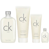 Calvin klein Set 4pz One EDT 100ml/ Body Shower CK One 100ml/ CK One Body Lotion 100ml/ CK One EDT Mini Spray/EDT 15ml
