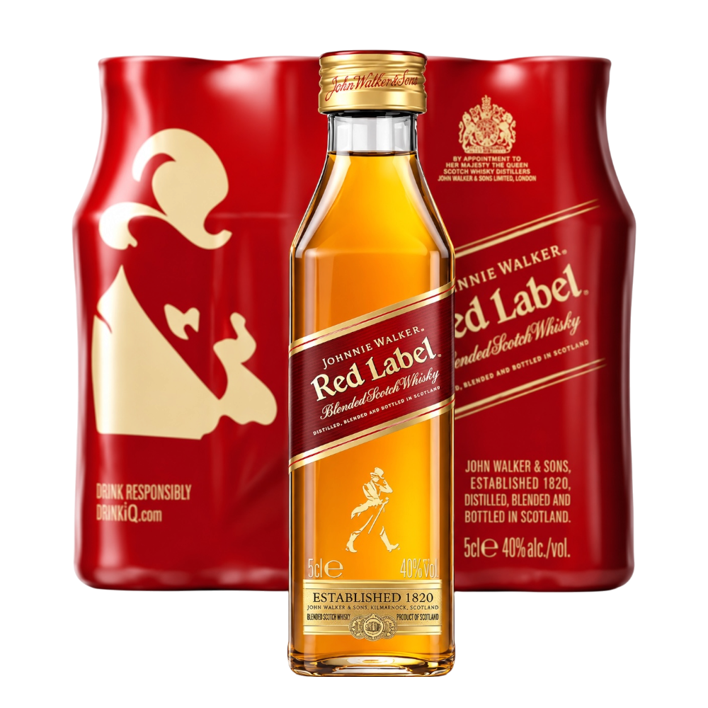Johnnie Walker Miniatura Red Label Plastico 12 pack 50ml