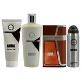 Armaf Aura 4pcs Men EDT 100ml/ Body Shower 100ml/ Body Spray 50ml/ Shampoo 250ml