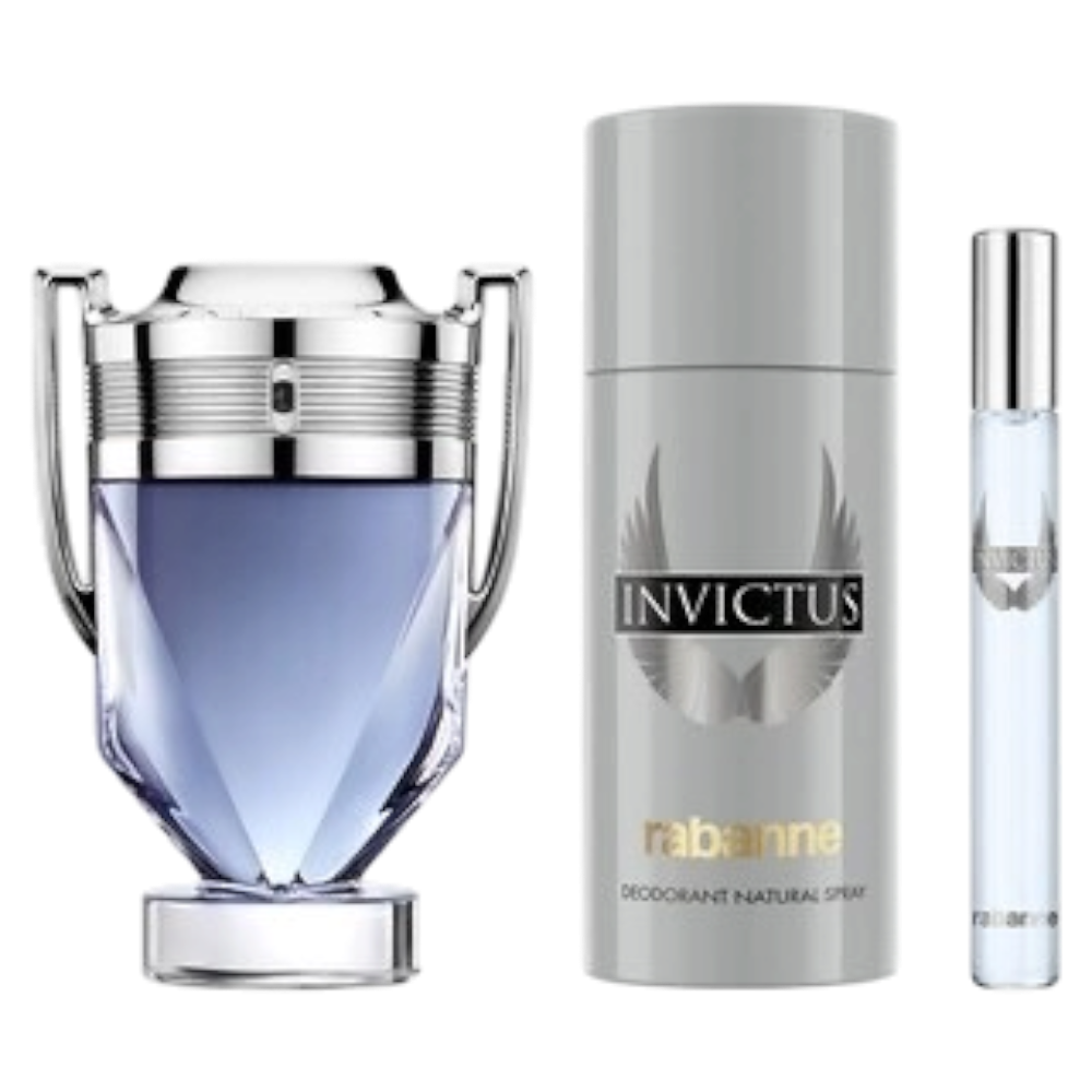 Paco Rabanne Invictus Set 3pcs Men EDT 100ml/ Desodorante 150ml/ Mini EDT 10ml