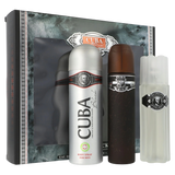 Cuba Black Set 3pcs Men EDT 100ml/ Body Spray 100ml/ After Shave 100ml