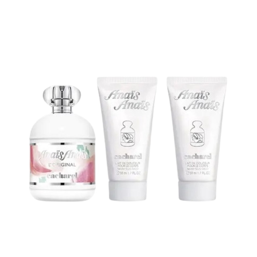 Cacharel Anais Anais set 3 Pcs EDT 100ml/ 2 Body Lotion 50ml c/u