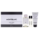 Mont Blanc Explorer Platinum Men 4pcs EDP 100ml/ Body Shower 100ml/ EDP 10ml 2minis