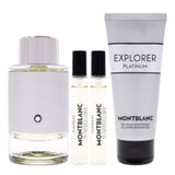 Mont Blanc Explorer Platinum Men 4pcs EDP 100ml/ Body Shower 100ml/ EDP 10ml 2minis