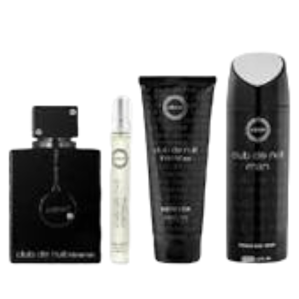 Armaf Club De Nuit Intense Men Set 4 Pz EDT 100ml/ Body Spray 50ml/ Shower gel 100ml/ Mini 10ml