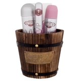 Cuba Vip Woman 5pcs EDP 100ml/ Vaporizador 35ml/ Body Spray 200ml/ Body Cream 200ml/ cubeta