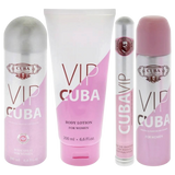 Cuba Vip Woman 5pcs EDP 100ml/ Vaporizador 35ml/ Body Spray 200ml/ Body Cream 200ml/ cubeta