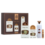 Lattafa Pride Vintage Radio Unisex Set 4pcs EDP 100ml/ Mini 10ml/ Body Spray 200ml/ Atomizador