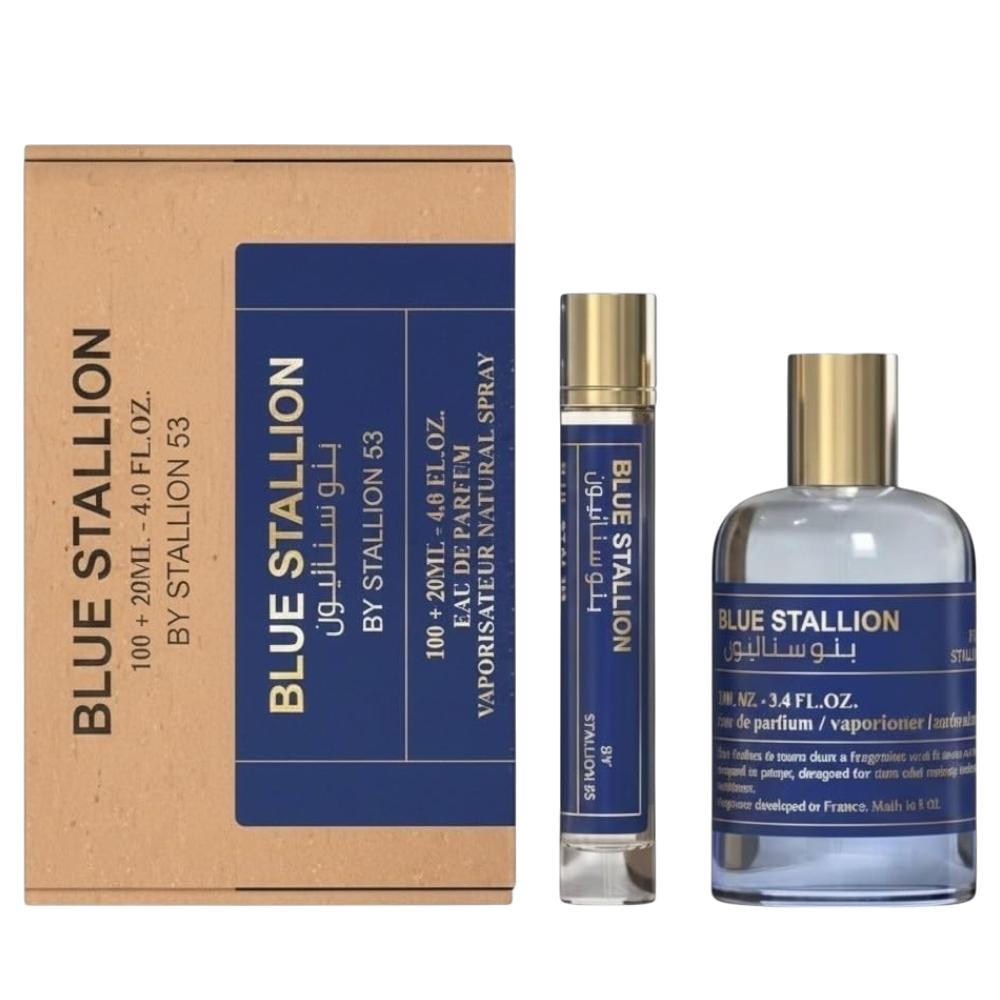 Emper Blue Stallion de Stallion 53 Unisex Set 2pcs EDP 100ml/ Mini 20ml