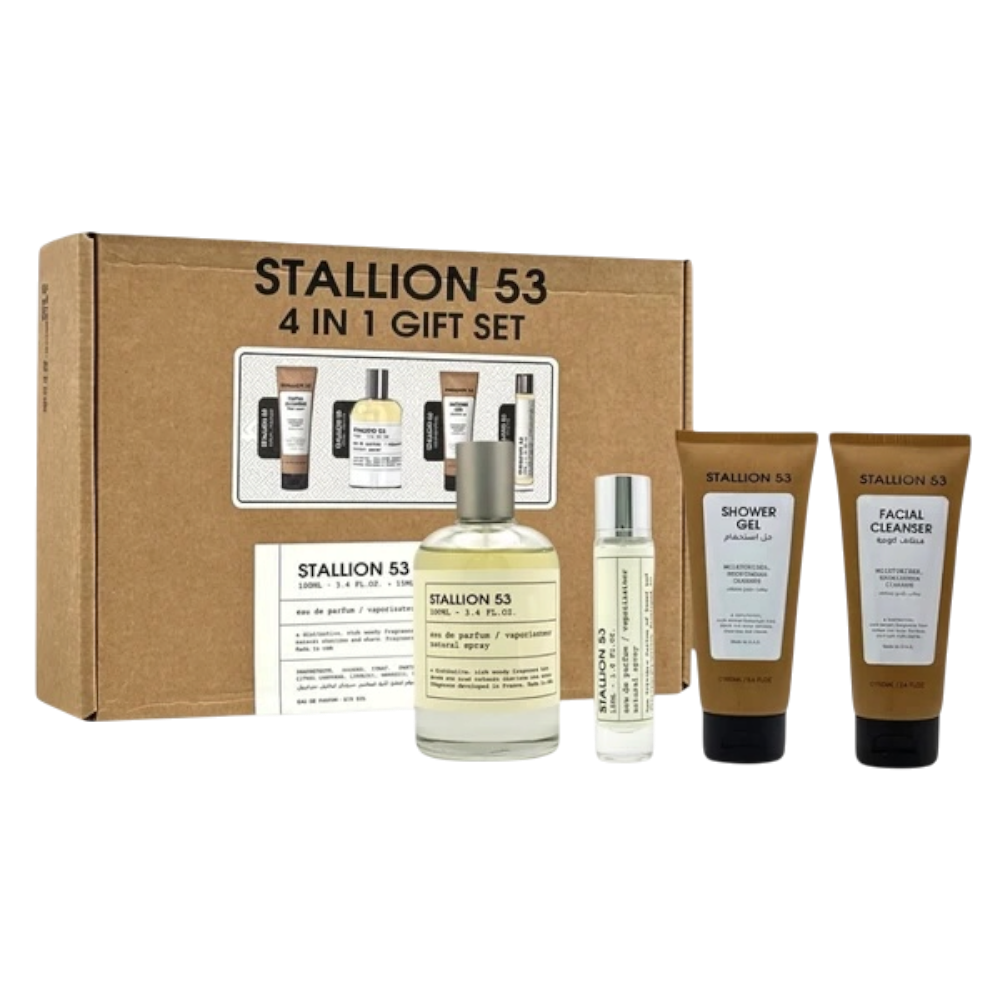 Emper Stallion 53 Unisex Set 4pcs EDP 100ml/ Mini EDP 15ml/ Shower Gel 100ml/ Facial Cleanser 100ml