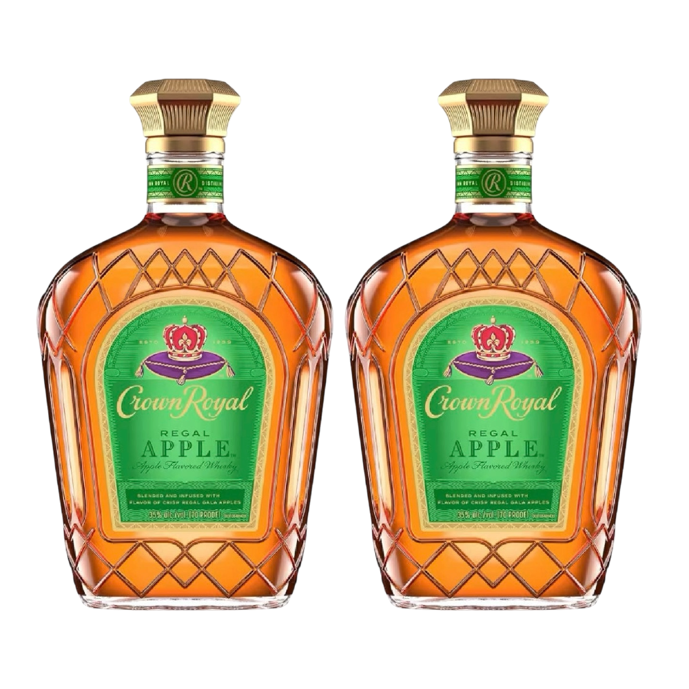 Crown Royal Regal Apple Whisky 2 Pack Litro