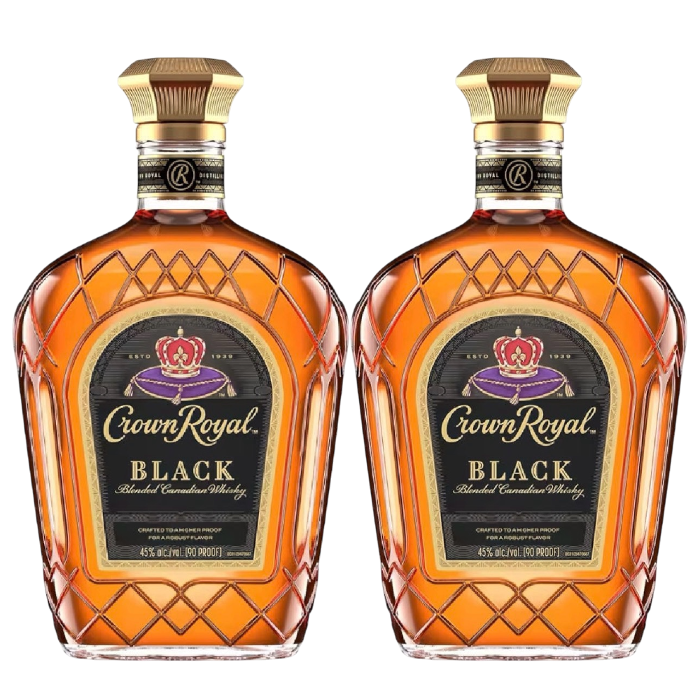Crown Royal Black Whisky 2 Pack Litro