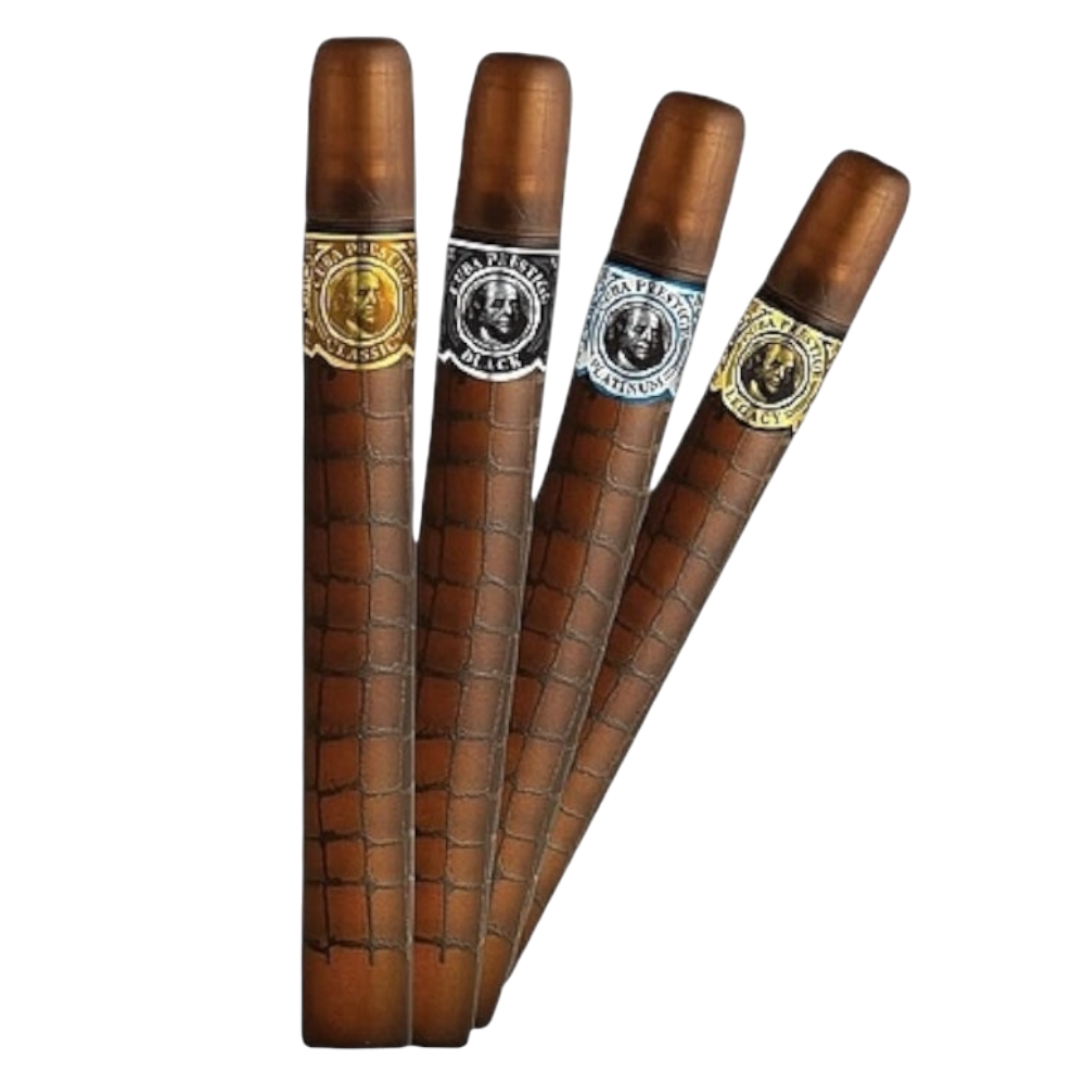 Cuba prestige Set 4pc Men EDT (classic,black,platinum,legacy) 30ml C/U