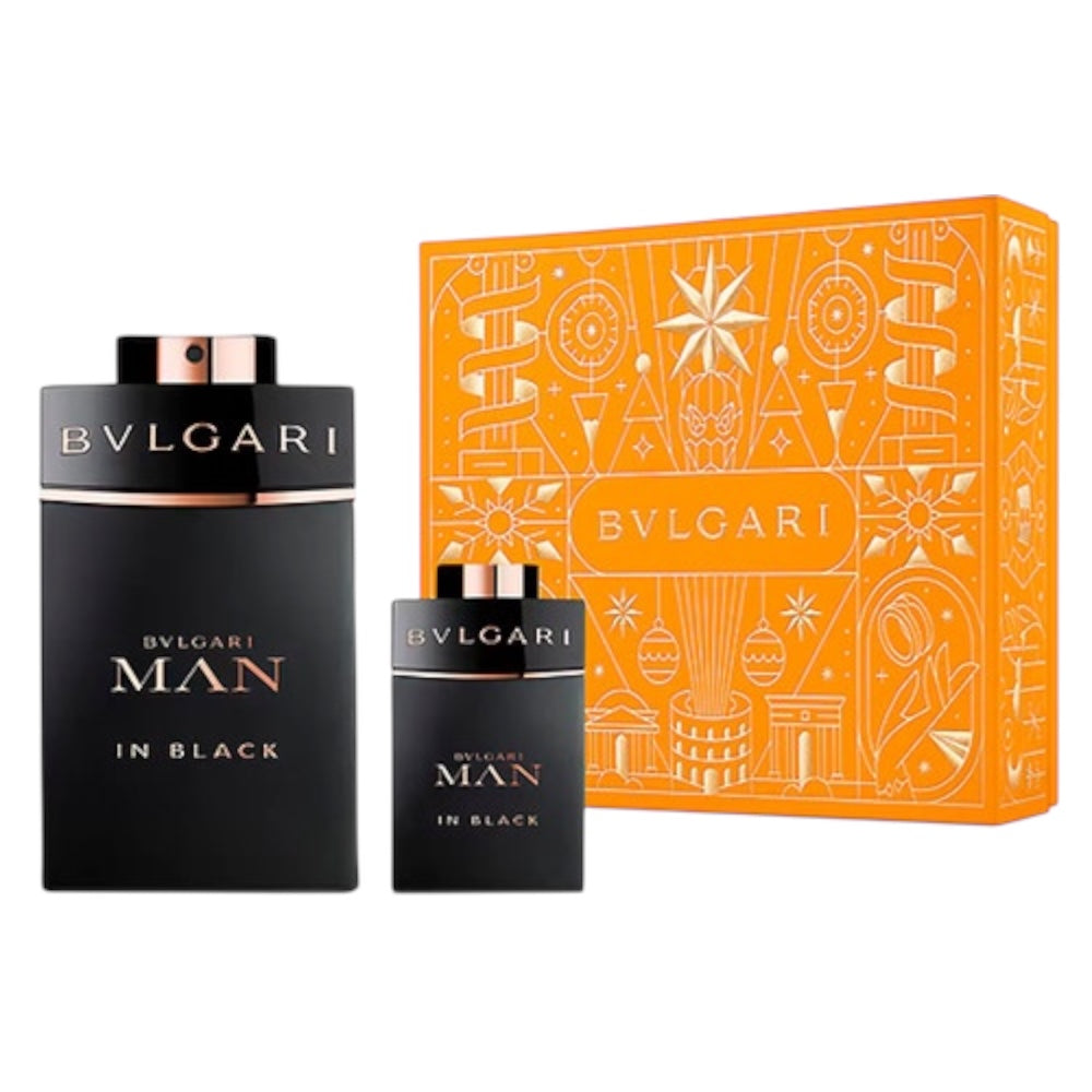 Bvlgari Man In Black Set 2 Pc Men EDP 100ml/ 15ml