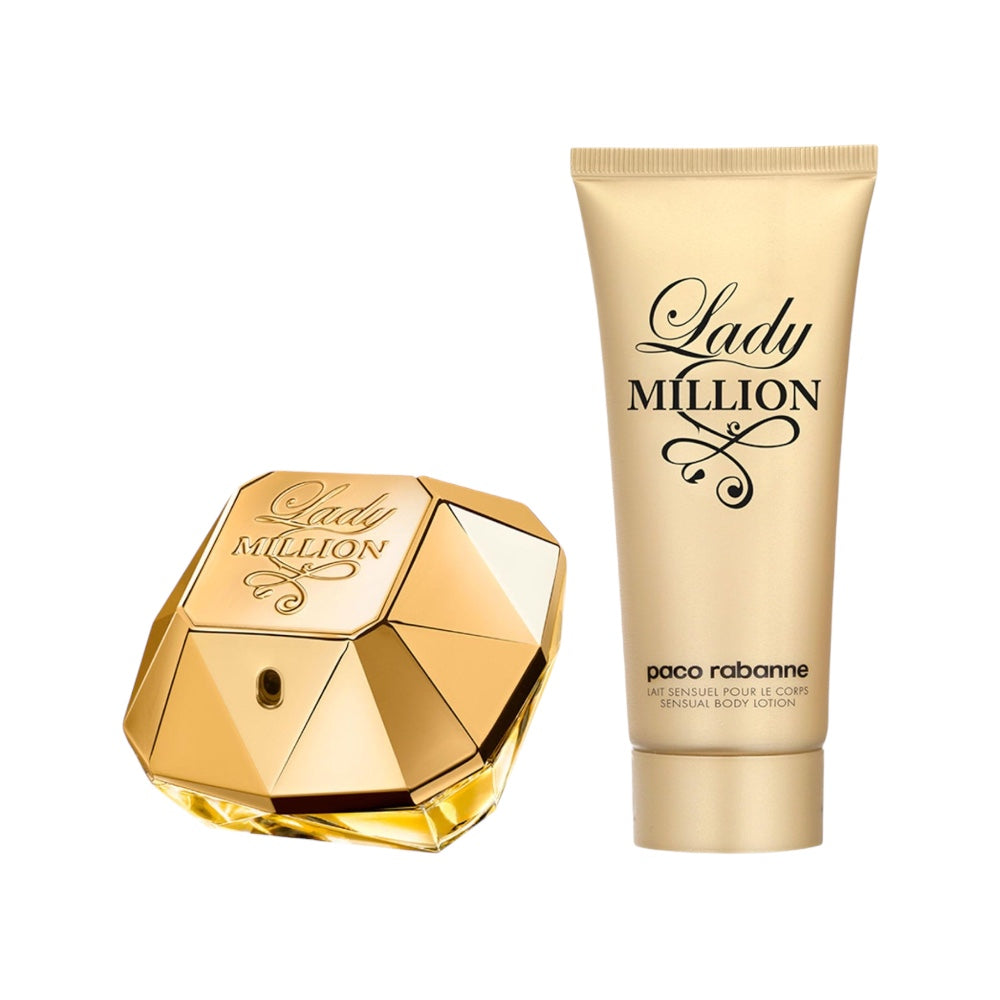 Paco Rabanne Lady Million Woman Set 2 Pz EDP 80ml/ Body Lotion 100ml