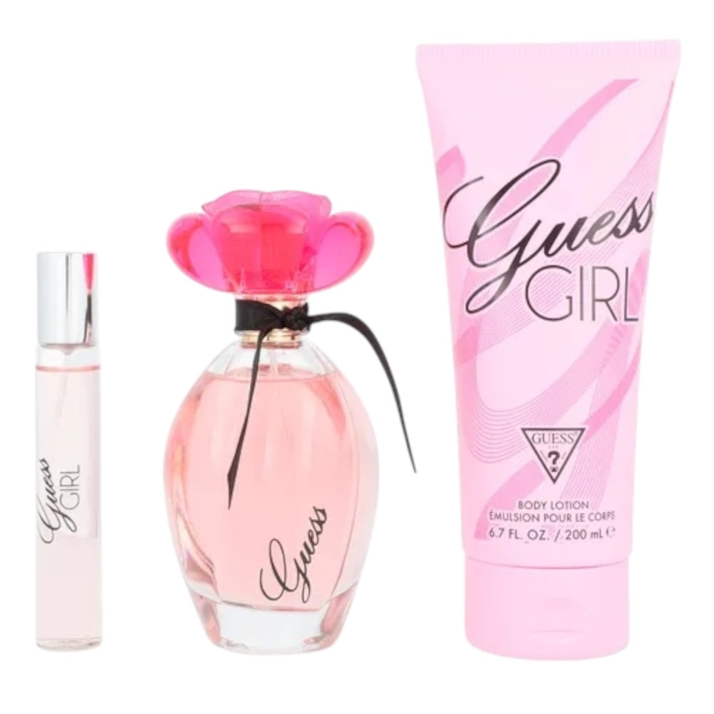 Guess Girl Woman Set 3 Pz EDT 100ml/ Body Lotion 200ml/ EDT 15 ml