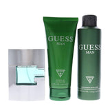 Guess Man 3 pc Set 75ml EDT, 6oz Deo. Body sp, 6.7oz Shower Gel
