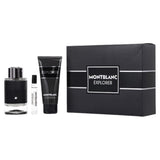 Mont Blanc Explorer Set 3 Pz Men EDP 100ml/ Gel De Ducha 100ml/ EDP 7.5 ml
