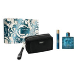 Versace Eros Men Set 3pcs EDT 100ml/ Mini EDT 10ml
