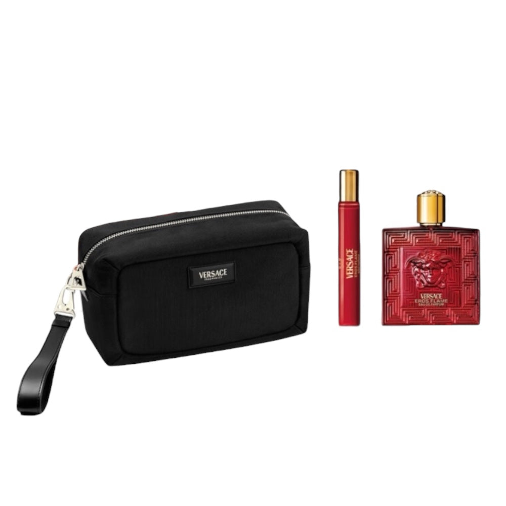 Versace Eros Flame Men Set 3pcs EDP 100ml/ Mini EDP 10ml/ Bolsa