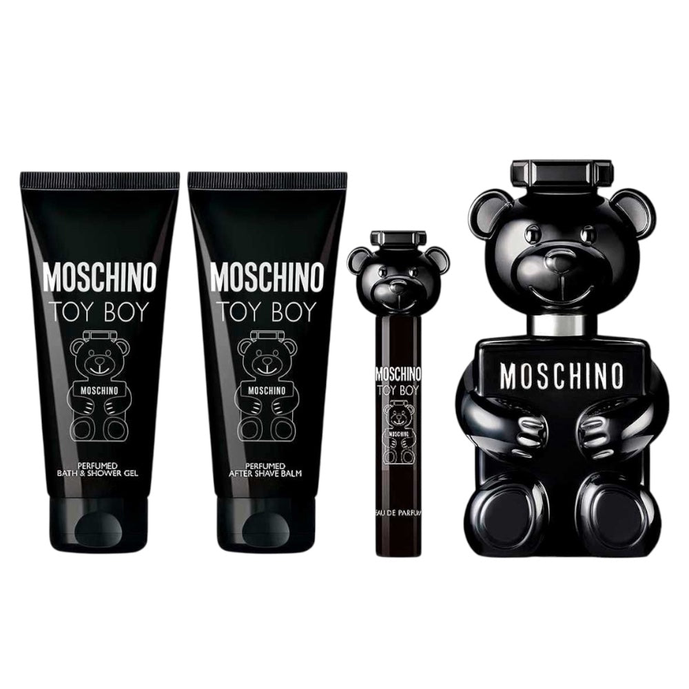 Moschino Toy Boy Men Set 4 Pz EDP 100ml/ EDP 10ml/ Shower gel 100ml/ After Shave Balm 100ml