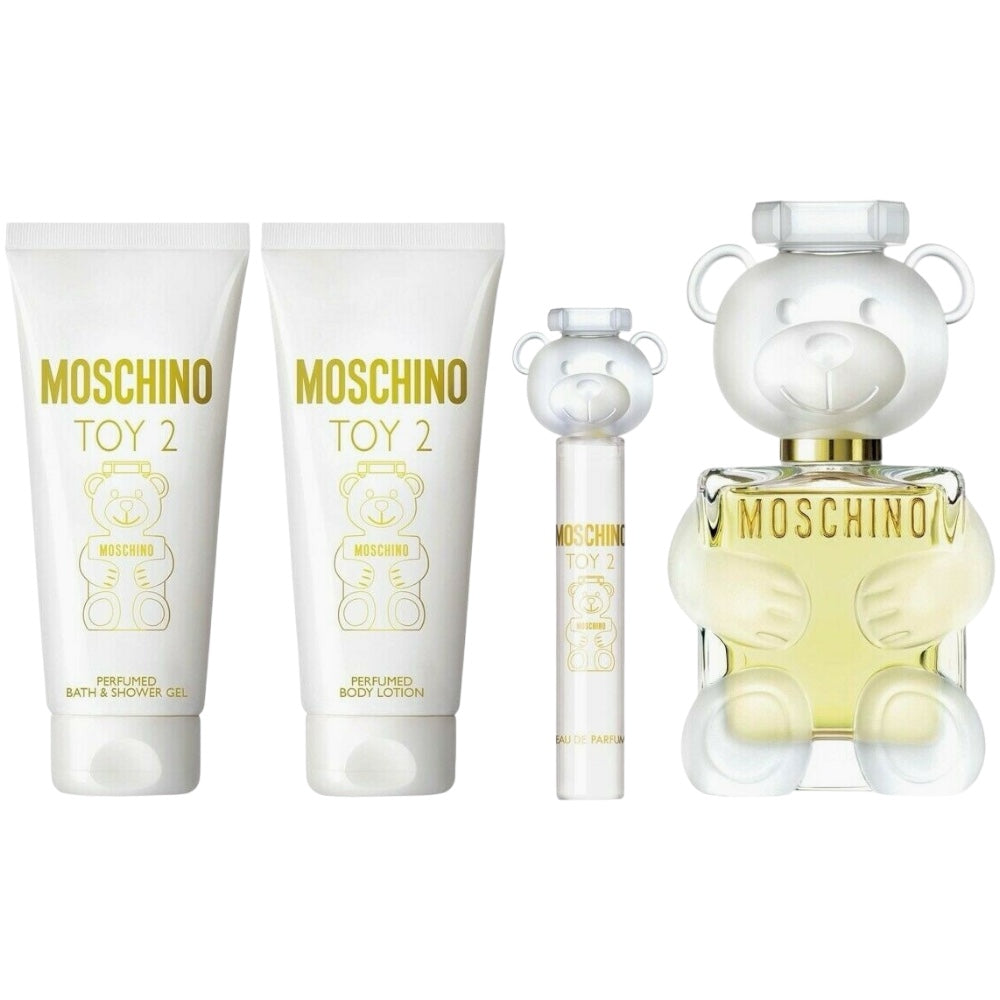 Moschino Toy 2 Women Set 4 Pz EDP 100ml/ EDP 10ml/ Showe Gel 100ml/ body Lotion 100ml