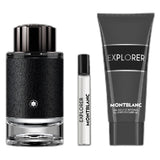 Mont Blanc Explorer Set 3 Pz Men EDP 100ml/ Gel De Ducha 100ml/ EDP 7.5 ml