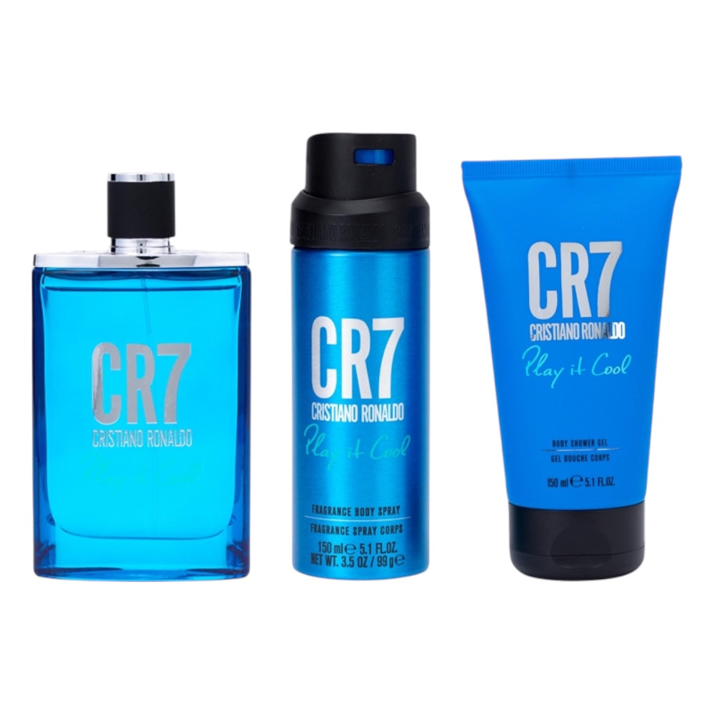 Cristiano Ronaldo CR7 Play It Cool Men Set 3 Pz EDT 100ml/ Shower Gel 150ml/ Body Spray 150ml