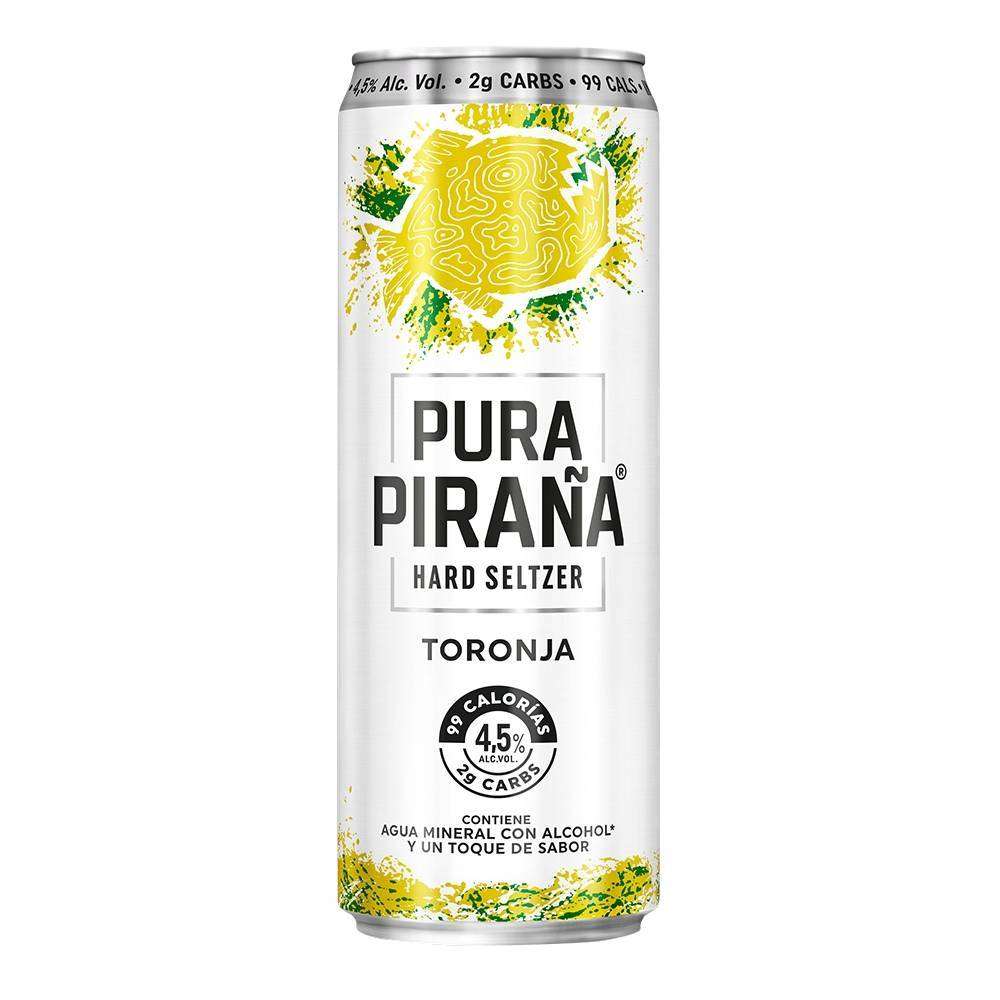 Pura Piraña Hard Seltzer Toronja 6 pack 355ml