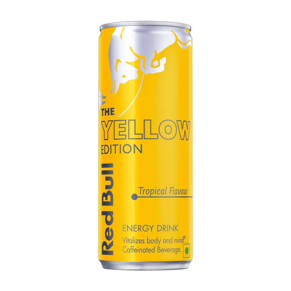 Red Bull amarilla tropical