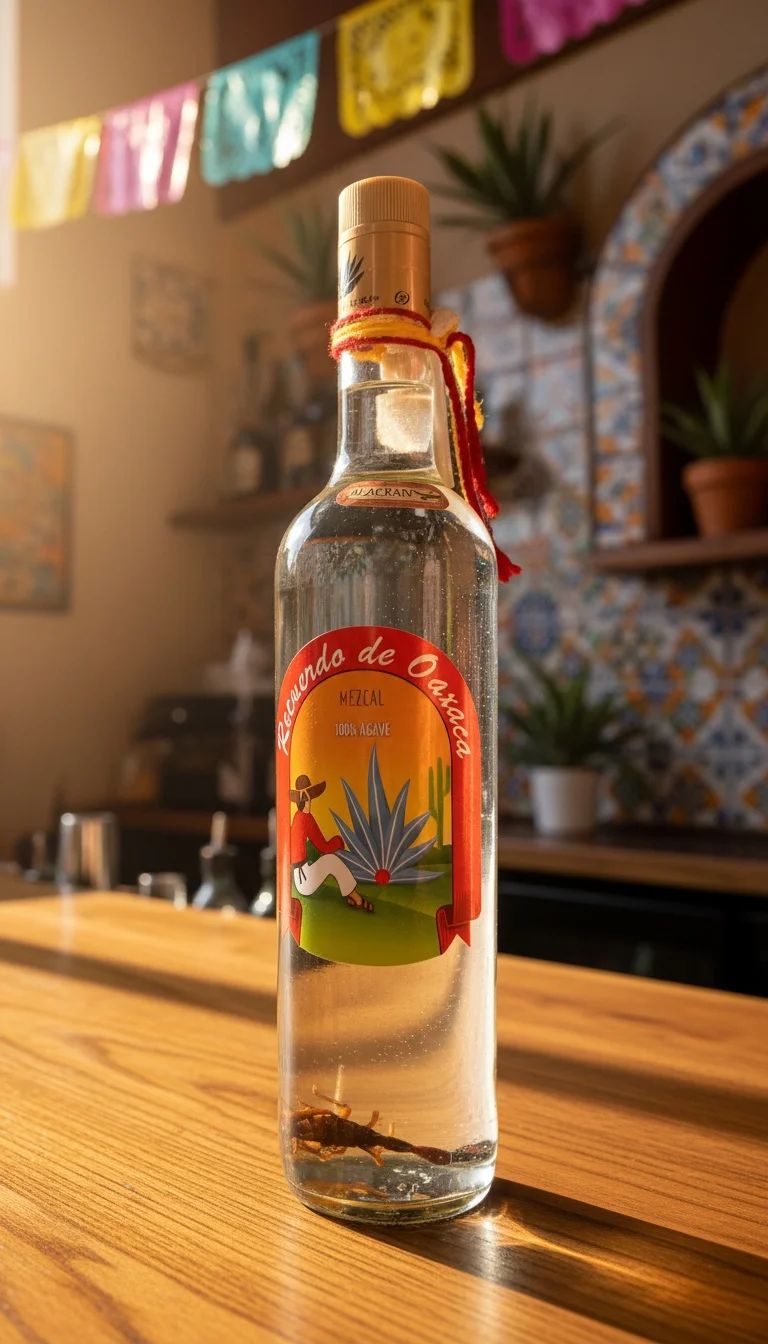 Mezcal Recuerdo De Oaxaca Con Alacran 1 Litro