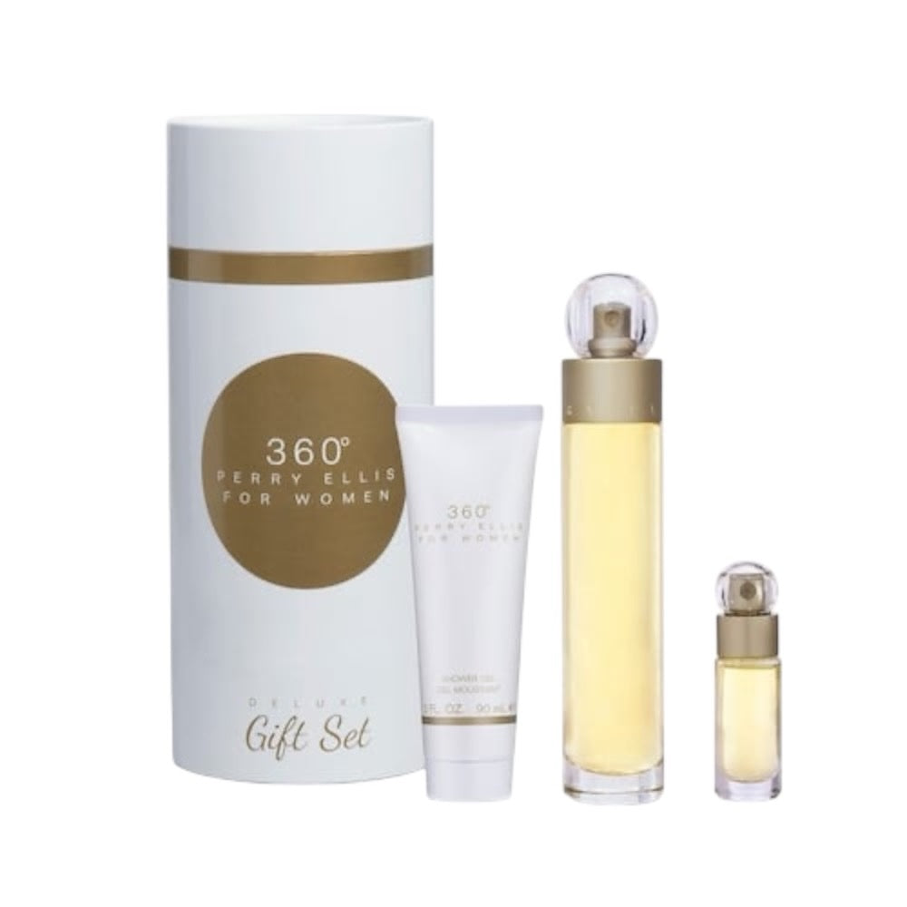 Perry Ellis 360 Woman Set 3 pz EDT 100ml/ Shower Gel 90ml/ EDT 7.5 ml
