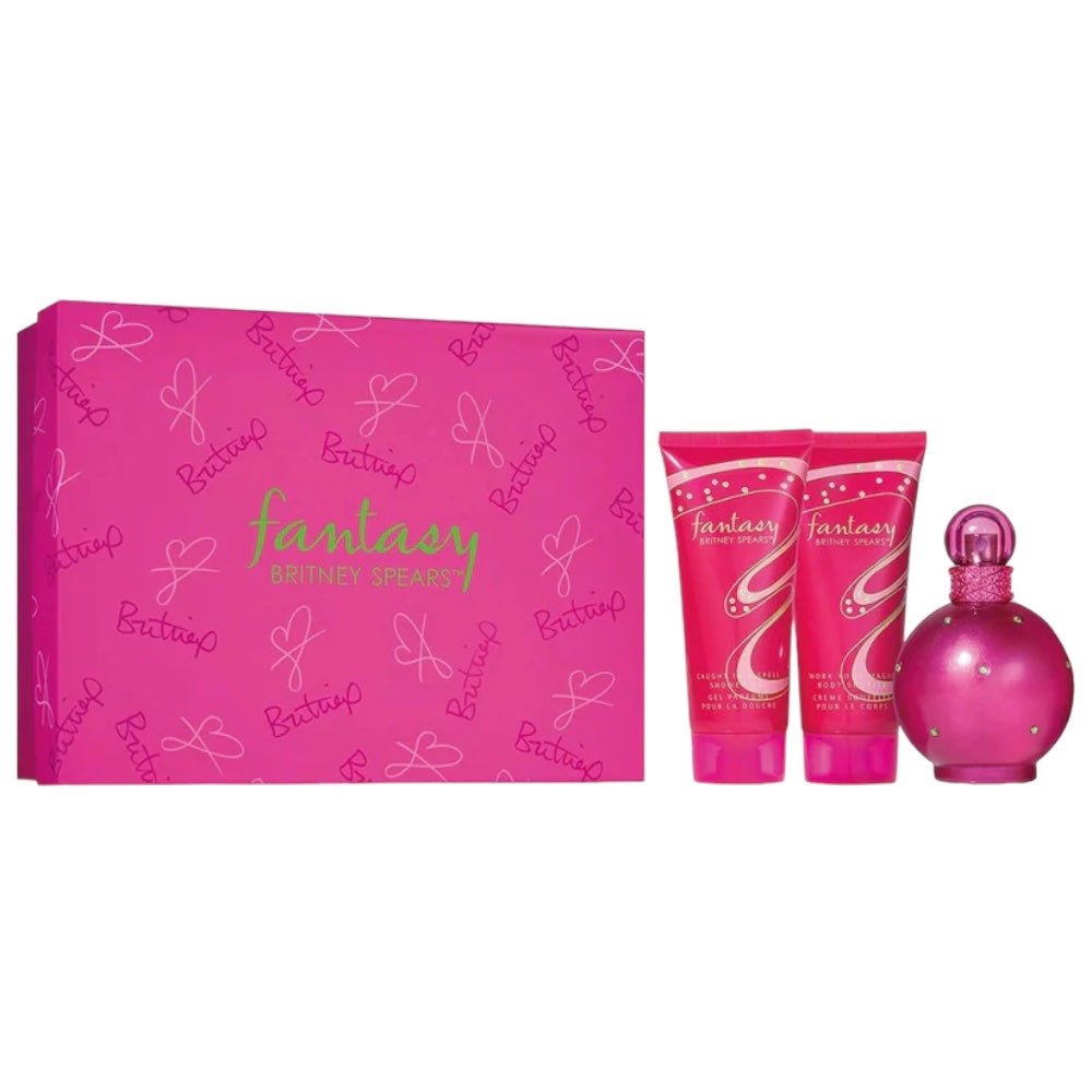 Britney Spears Fantasy Woman Set 3 PZ 100ml EDP/100ml body L/100ml Gel D.