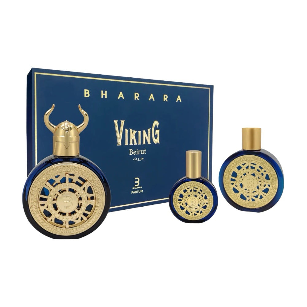Bharara Viking Beirut Set 3 pz EDP 100ml/EDP 30ml/L Corporal 180ml Unisex