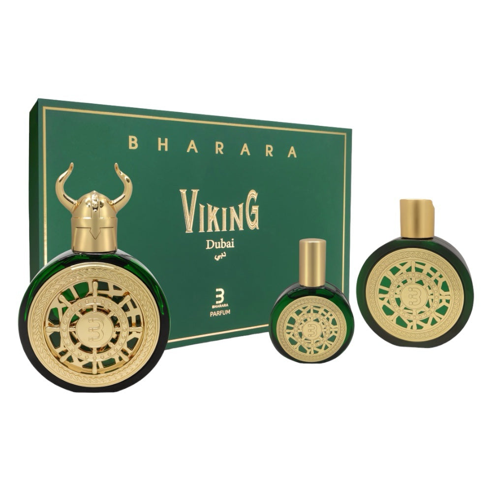 Bharara Viking Dubai Set 3pz EDP 100ml/ EDP30ml/ L Corporal 180ml Unisex