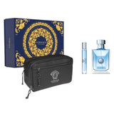 Versace Pour Homme Set 3 Pz EDT 100ml/ EDT 10ml/ bolso