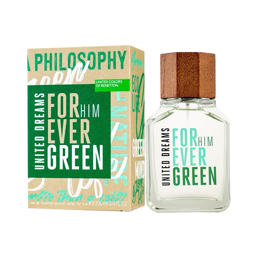 Benetton United Dreams Colors Forever Green Men EDT 100ml