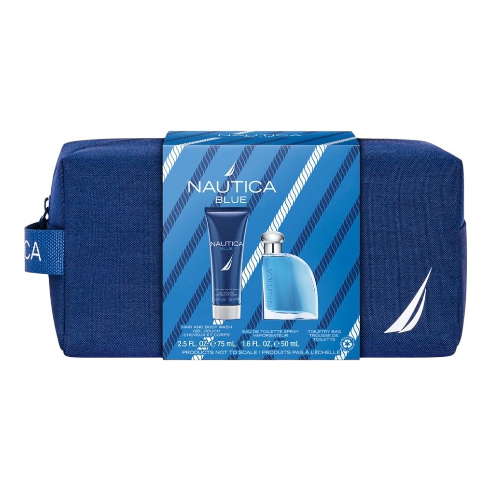 Nautica Blue Men Set 3 Pz EDT 50ml/ Shower Gel 75ml/ Bag