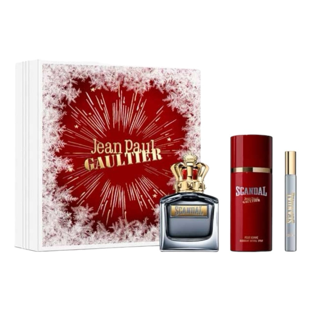 Jean Paul Gaultier Scandal Set 3 Pz Men EDT 100ml/ Deo. Spray 150ml/ EDT 10ml