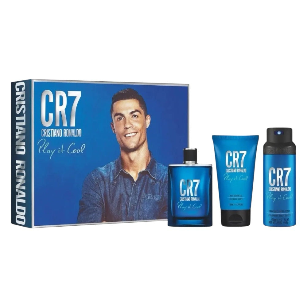 Cristiano Ronaldo CR7 Play It Cool Men Set 3 Pz EDT 100ml/ Shower Gel 150ml/ Body Spray 150ml