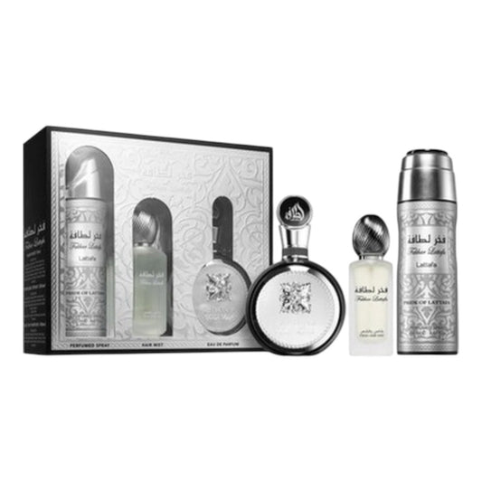 Lattafa Fakhar Men Set 3 Pz EDP 100ml/ Deo 200ml/ Hairmist 50ml