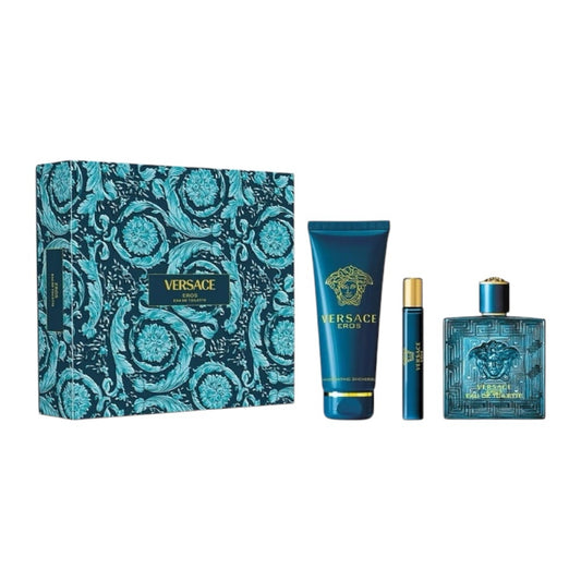 Versace Eros Men Set 3 Pz EDT 100ml/ Shower Gel 150ml/ EDT 10ml