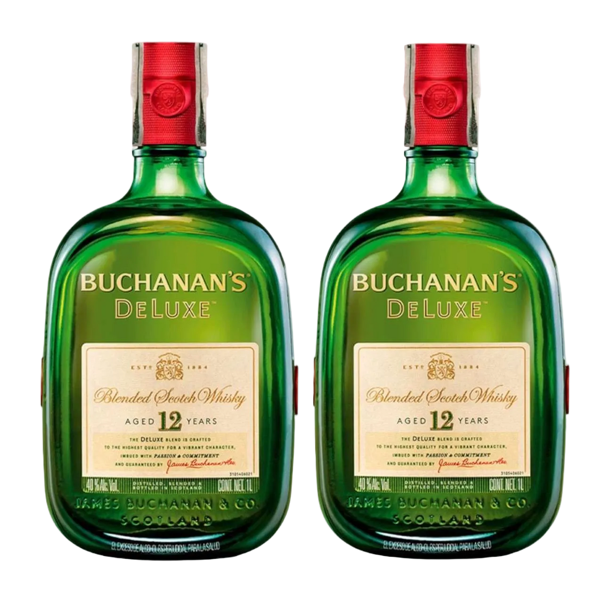 Buchanans Deluxe 12 Años 2 pack Litro